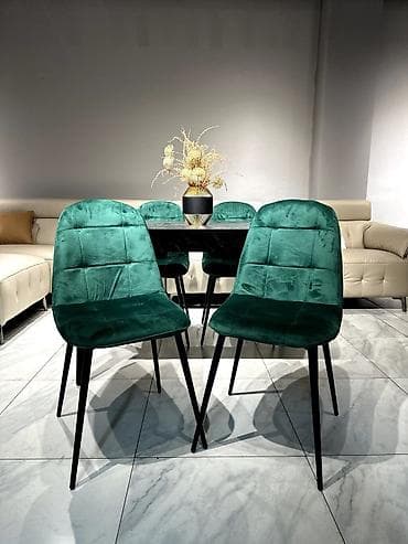 mətbəx üçün stol stul: Kreslo, Vеlur parça — 2