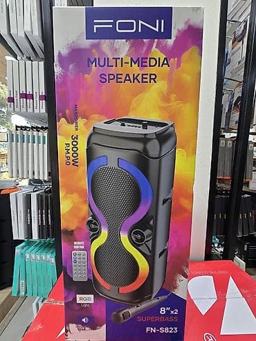 mp 3 player: FONI FN‑S823 Multi-Media Speaker - Maksimum güc: 3000W P.M.P.O - 8" — 1
