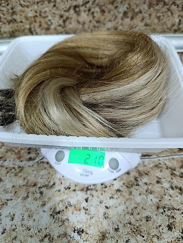 Şəxsi əşyalar: Sac ushag sacidir,1 defe goyulub basha,60sm-dir,150 ededdir,temiz 210 — 2