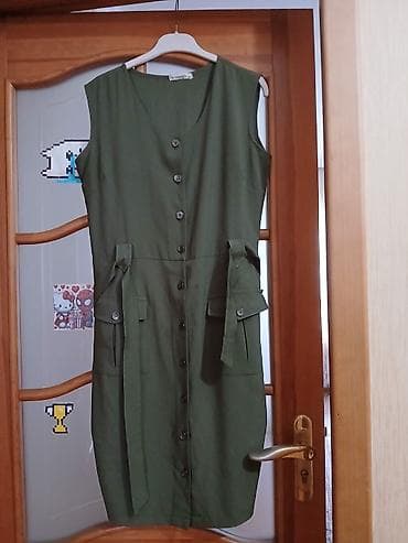 Повседневное платье, Миди, M — 2
