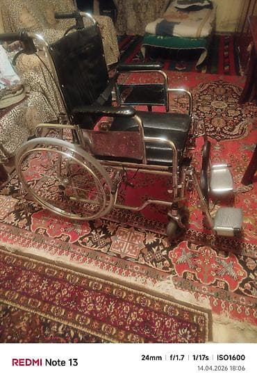 universal araba tako dalga classic: Mexanik əlil arabası - Çərçivə: xrom/rəngsiz metal, möhkəm — 3