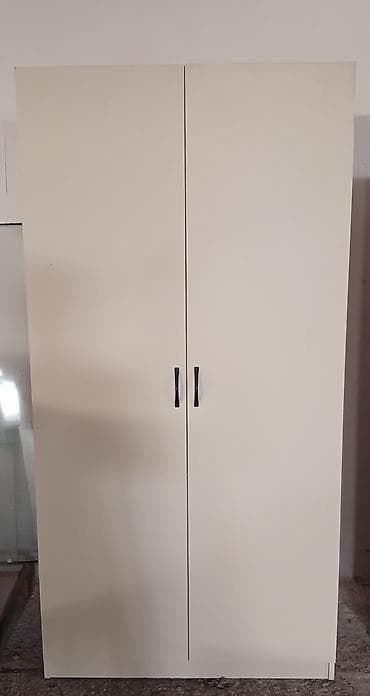 islenmis dolab satilir: İşlənmiş, 2 qapılı, Bej, Digər material, Açılan, Düz dolab — 1