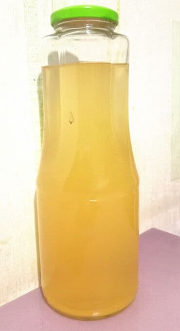 Təbii Alma sirkəsi.Şüşə qabda. - Məhsul növü: Şüşə bankada süzülmüş — 2