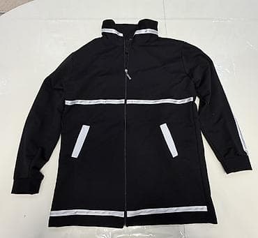 шуба из овчины азербайджанская: Qara rəngdə idman dəsti - Qadın üçün - Dəst: uzun qollu fermuarlı üst — 1