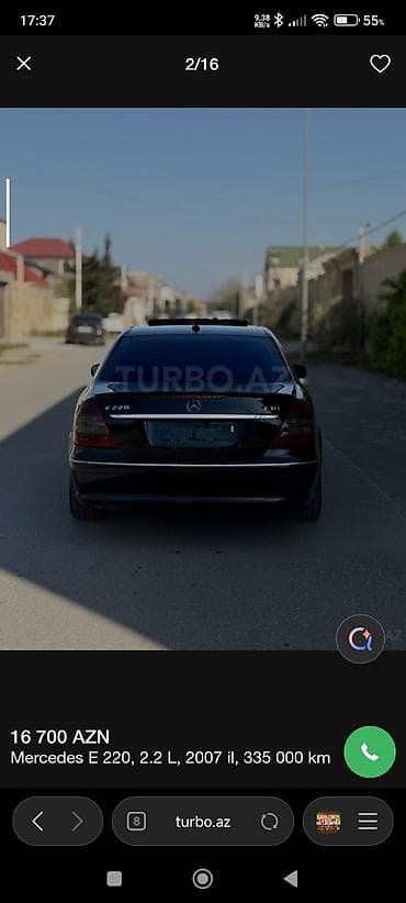 tempra sukan: Mercedes-Benz E 220: 2.2 l | 2007 il Sedan — 2