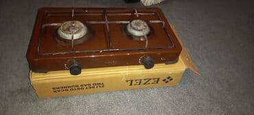 Qaz sobası Stolüstü, 2 gözlü, İşlənmiş