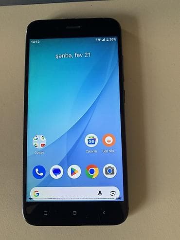 ekran telefonu: Xiaomi Mi A1, 64 GB, rəng - Qara, 
 İki sim kartlı — 7