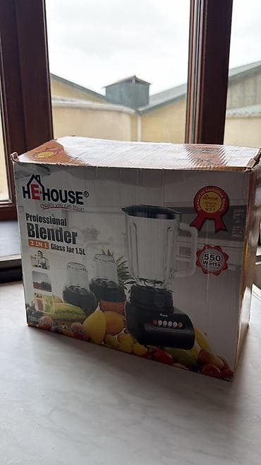 stasionar: HEHOUSE Professional Blender – 3 in 1 Xüsusiyyətlər: - Güc: 550 Watt — 1