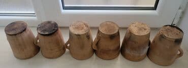 eşşək südü satılır: Piti qabı. Quyruqda qaynadılmış və 4-5 dəfə piti bişirilmiş qablar — 2