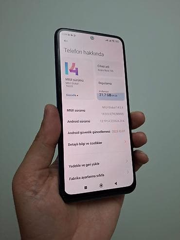 redmi adaptor: Redmi Note 10S, 64 GB, rəng - Mavi, Barmaq izi — 2