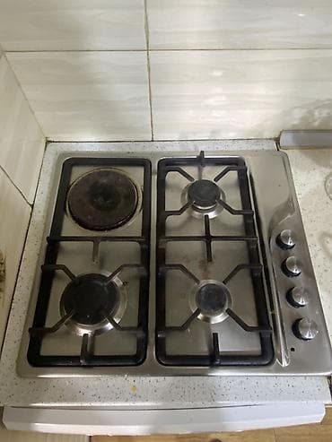 Кухонные плиты и варочные поверхности: Комбинированная плита Встраиваемая, 4 конфорки — 2