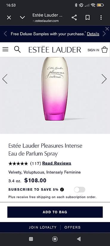 apple watch 1: Estée Lauder Pleasures Intense – 100 ml Almaniyadan gəlib — 2