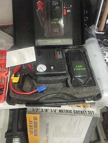 Nəqliyyat: Avtomobil üçün Jump Starter dəsti – hava kompressorlu Məhsulun — 1
