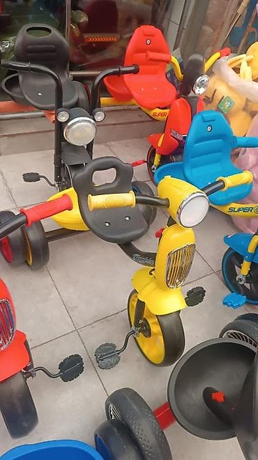 Uşaq arabaları: Üçtəkərli araba, Yeni, Cins: Oğlan, Yaş: 30 ay, Ödənişli çatdırılma, Rayonlara çatdırılma — 4