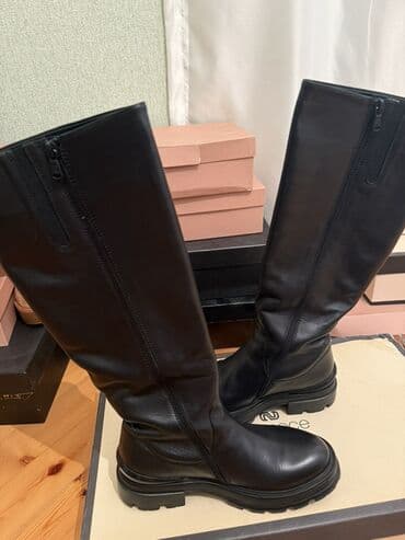 Çəkmə, Ölçü: 38, rəng - Qara, Yeni