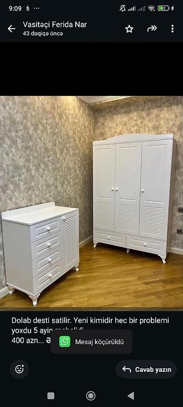 kombi dolab: Dolab desti satilir. Yeni kimidir hec bir problemi yoxdu 5 ayin — 1