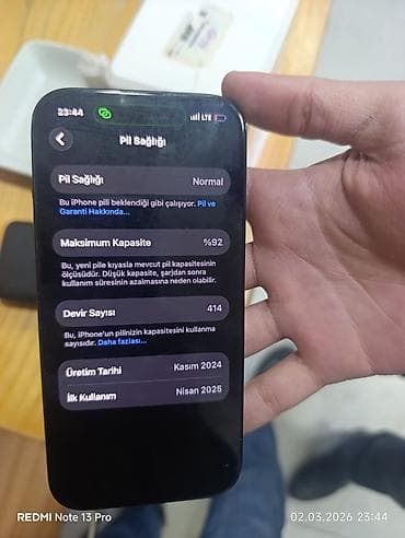 apple xr: IPhone 15, 128 GB, Qara, Simsiz şarj, Face ID — 5