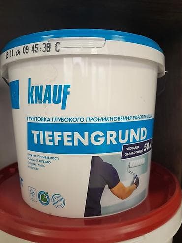 Knauf Tiefengrund dərin nüfuzlu bərkidici astar. Səthin udulmasını