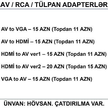 jbl pulse 2: Adapterlər/Konverterlər (Çeviricilər) 📍Ünvan: Bakı şəh, Suraxanı ray — 5