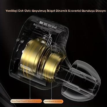 Ноутбуки: Orijinal KZ Castor Professional İEM (Mikrofonlu) – Gaming və HiFi üçün — 6