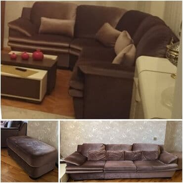 nerjavik stol: Qonaq otağı üçün, İşlənmiş, Açılmayan, Dördbucaq masa, 6 stul — 1