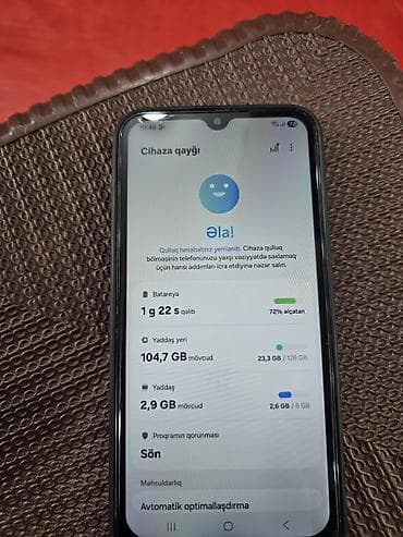 samsung a20s: Samsung Galaxy A15, 128 GB, rəng - Mavi, İki sim kartlı — 2