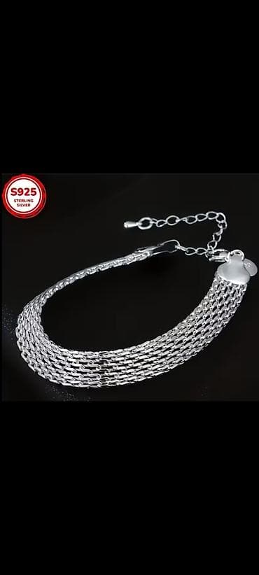 gümüş braslet: Bilərzik, Gümüş, 12 g, Ünvandan götürmə, Pulsuz çatdırılma, Ödənişli çatdırılma — 3