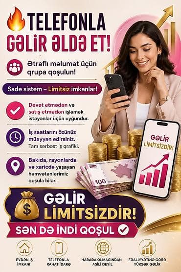 Çağrı mərkəzi operatoru tələb olunur, İstənilən yaş, Təcrübəsiz, İşəmuzd ödəniş