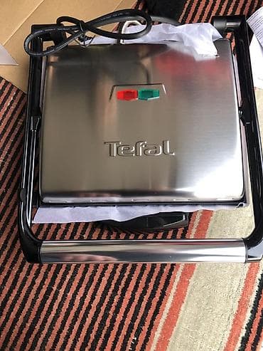 qril aparat: Qril Tefal, rəng - Gümüşü, Yeni — 1