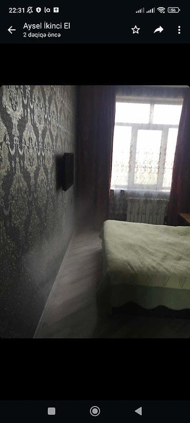 Mərkəzdə 2otaqli ev kirayə verilir 500 — 5