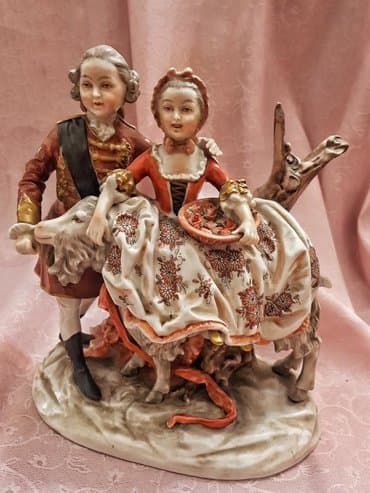 şuşa qalası maketi: Qədimi GDR statuetka Unterweissbach 1950 ill Старинная статуэтка ГДР — 2