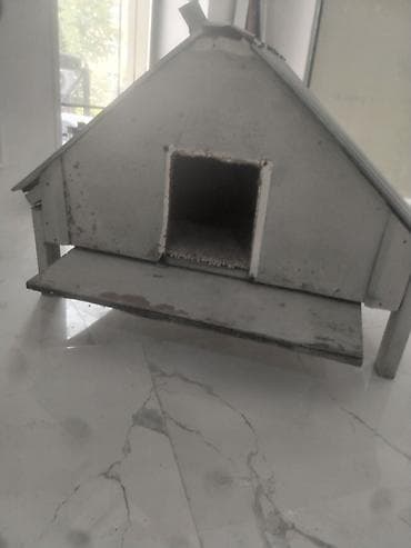 it şampunu: Metaldan dam örtüklü kiçik heyvan evi - Material: korpus – taxta — 3