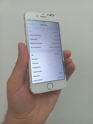 ipone mini: IPhone 6, 64 GB, Qızılı, Barmaq izi — 4