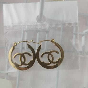 qadın sırğaları kaffı: Qızılı rəngdə sırğalar kolleksiyası - Brend: Xuping və Fashion — 7