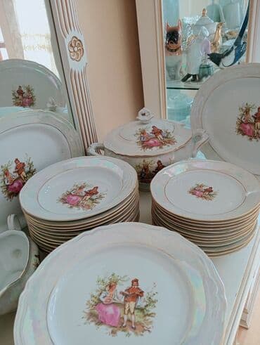 qaşıq naboru: Nahar dəsti, Farfor, 12 nəfərlik, Polşa — 4