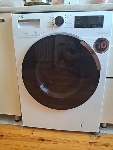 Бытовая техника: Стиральная машина Beko, 7 кг, Б/у, Автомат, Есть сушка — 1