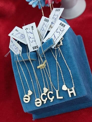 qizilin satis qiymeti: Boyunbağı, Sarı qızıl, 585 Əyar — 2