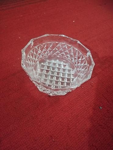 Kənaqlı şüşə qablar dəsti - Material: qalın, oyma naxışlı kənaqlı — 4