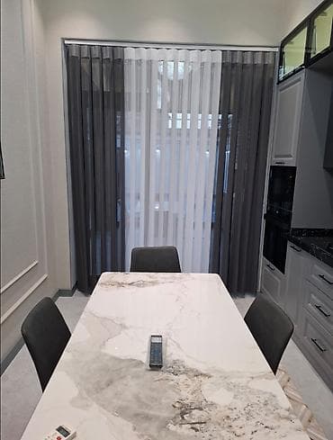 Zebra tül pərdə – ikiqat kombinasiya dizaynı - Model: Şaquli qatlı