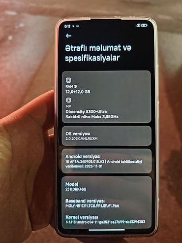 realme 8 pro ekran: Poco rəng - Sarı, Sensor — 3