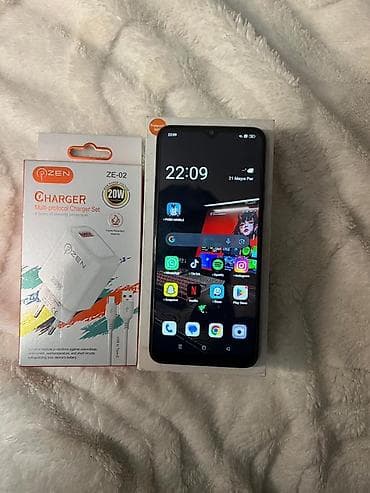 telefon xor: Oppo A18, 128 GB, rəng - Qara, Barmaq izi, Face ID — 5