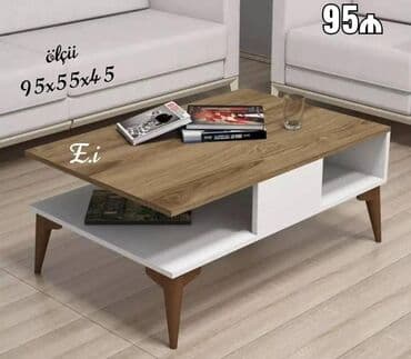 журнальный столик деревянный: Журнальный стол, Нераскладной, Дерево, Прямоугольный стол — 1