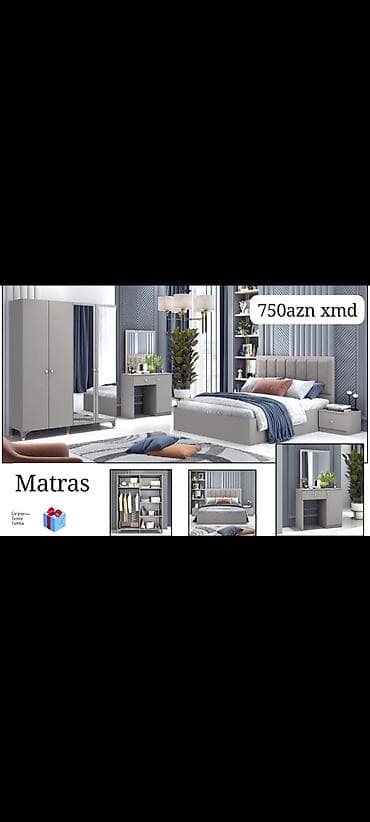 ucuz termo: Yataq otağı dəsti – 750 AZN Komplektin tərkibi: - İki qapılı dolab — 1