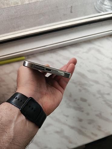irshad iphone 14 pro max: IPhone 15 Pro Max, 512 GB, Natural Titanium, Simsiz şarj, Face ID, Sənədlərlə — 7