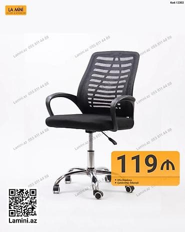 Məhsul: Ofis kreslosu (Kod: 12302) - Nəfəsalan mesh arxa hissə – uzun lalafo.az -da Məhsul: Ofis kreslosu (Kod: 12302) - Nəfəsalan mesh arxa hissə – uzun
