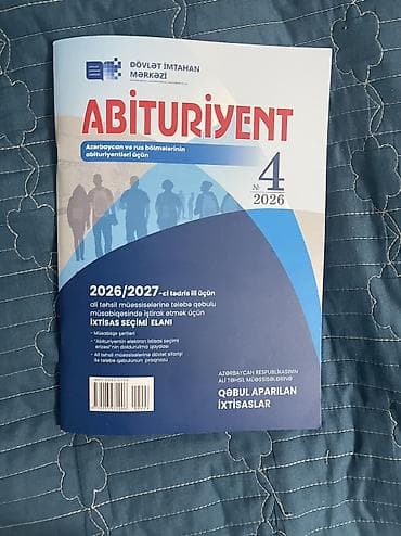 Məhsul: “Abituriyent” jurnalı – №4, 2026 Təsvir: - Nəşriyyat: Dövlət lalafo.az -da Məhsul: “Abituriyent” jurnalı – №4, 2026 Təsvir: - Nəşriyyat: Dövlət