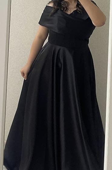donlar toy: Yalnız 1 dəfə veçerə geyinilib Zərif qara axşam/gecə geyimi - Model — 2