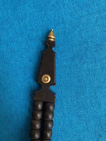 nişan xoncaları bəzədilməsi: Tesbeh 30 sm uzunlugda turmede hazirlanib materiali Ebonit ideal — 4