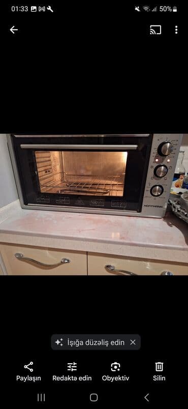 stol üstü qaz: Duxovka Elektrik, rəng - Boz, Ayrıca dayanan, İşlənmiş — 4