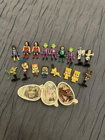Kolleksiya fiqurları dəsti - Müxtəlif françayzlardan mini fiqurlar